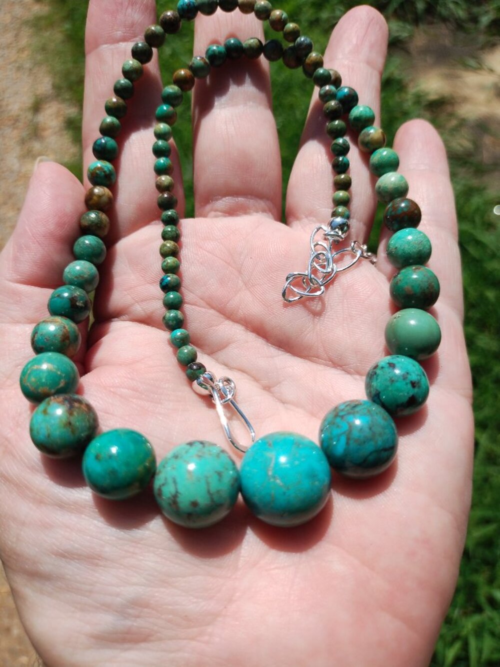 Jay King DTR red skin Turquoise necklace 925 Sterling Silver